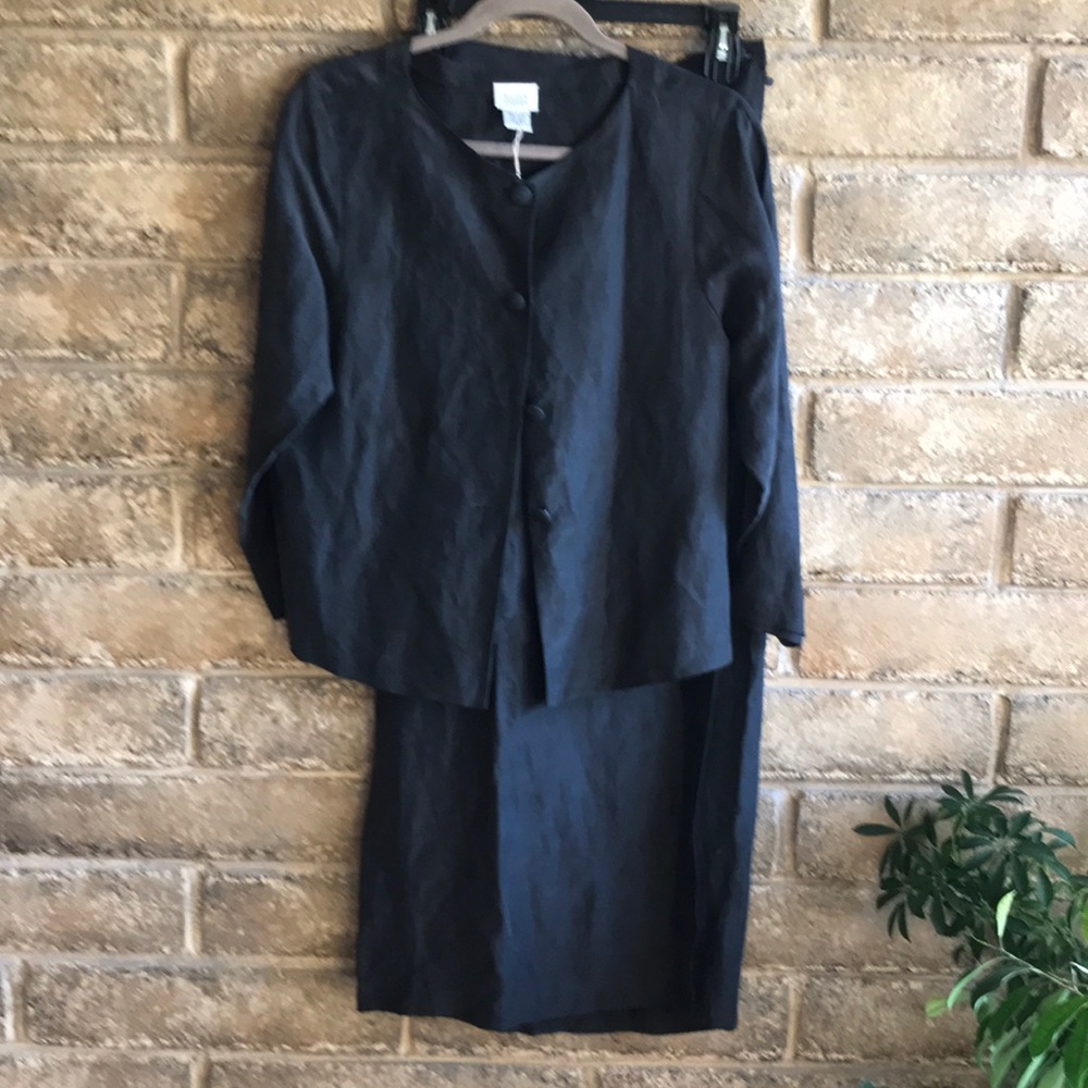 New, vintage Eileen Fisher jacket and wrap skirt